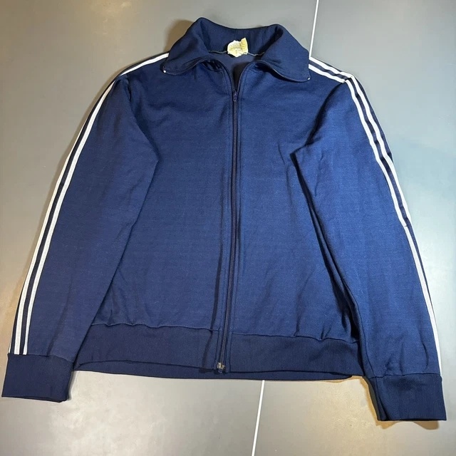 トップス adidas 70s~80s VENTEX track jacket Rare Vintage Adidas Ventex 80s 70s Track Jacket Navy Blue