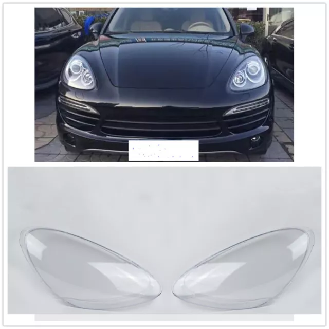 1Paar Scheinwerferglas Streuscheibe Abdeckung Für Porsche Cayenne 2011 2012-2014