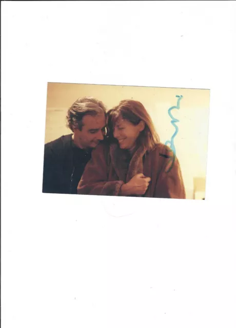 Autographe original de JANE BIRKIN sur photo