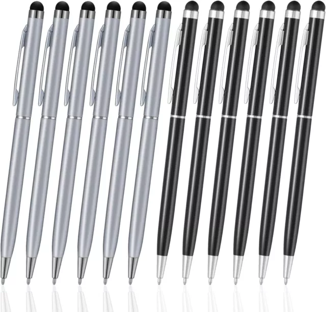 Stylus Pen Ballpoint Pen 10pcs Universal 2 in 1 Capacitive Stylus Ballpoint Pens