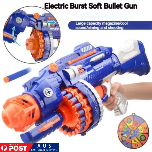 Electric Target Gun Soft Bullet Simulation Shooting Sound Effects Children Gift