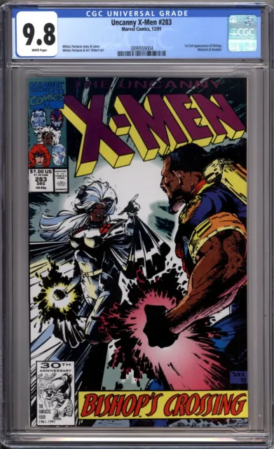 Uncanny X-Men 283 CGC Graded 9.8 NM/MT 1st Bishop Marvel Comics 1991