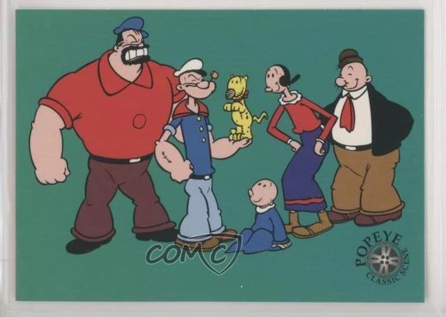 1994 Popeye Brutus Olive Oyl Wimpy Sweet Pea Eugene the Jeep All-New Hour 0b5
