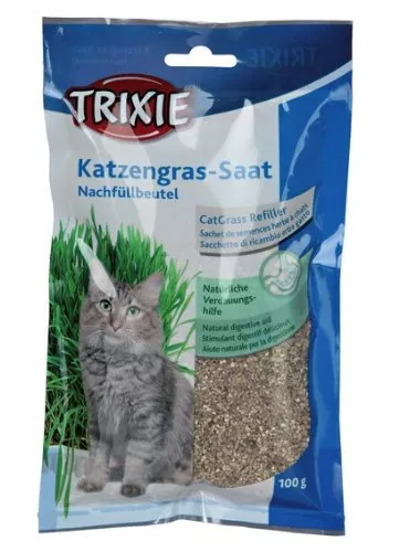 Trixie Tasche mit Katzengrassamen - ca. 100 G/Tasche (Grow Your Own)4233