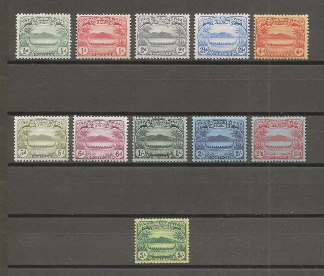British Solomon Islands 1908/11 Sg 8/17 Mint £200