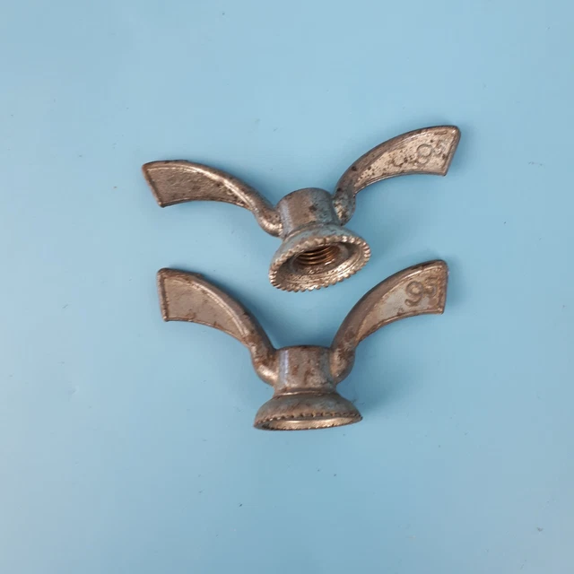 Set De 8 écrous Papillon Aluminium Pour Vélo Ancien - Occasion - France