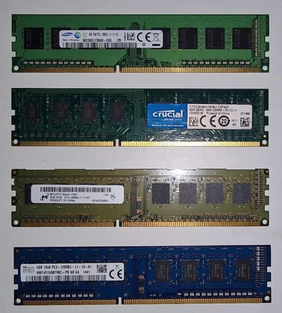 DDR3 Desktop PC RAM - 4GB / 8GB / 16GB 1600MHz - Memory DIMM 240pin PC3-12800u