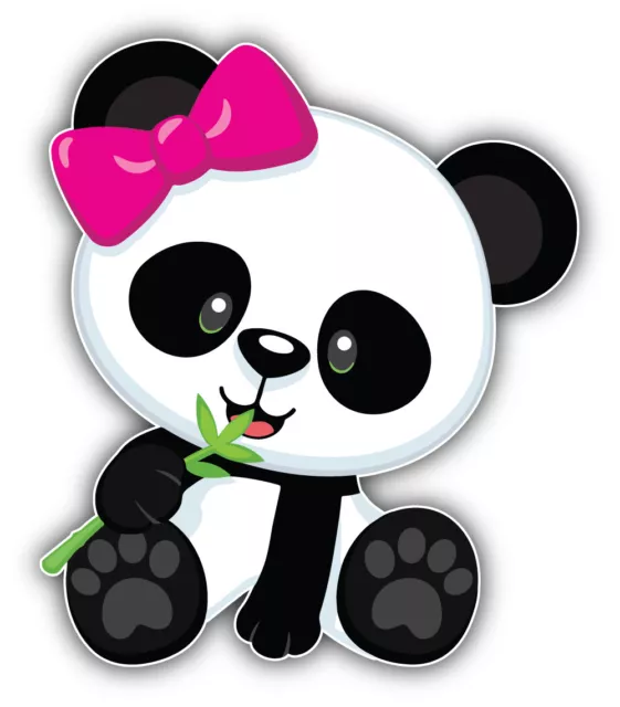 Panda Girl Cartoon Sticker Bumper Decal - ''SIZES''