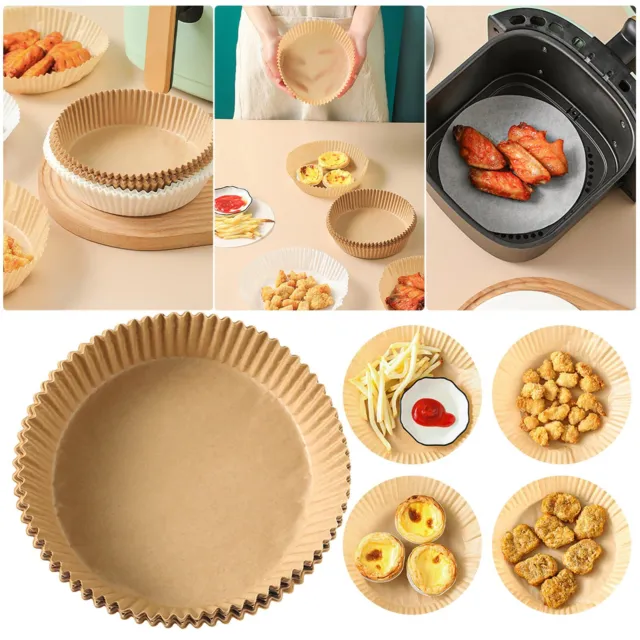50pcs Air Fryer Liners, Parchment Paper Liners, Round Perforated