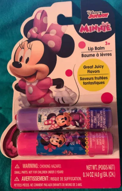 Disney Minnie Mouse - Strawberry & Cotton Candy Lip Balm 2 Pack