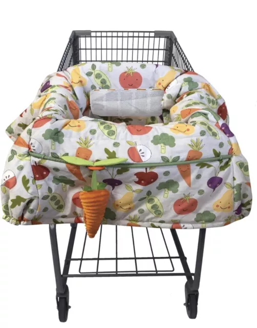 Boppy Shopping Cart and High Chair Cover, 360 degree coverage, vegetables