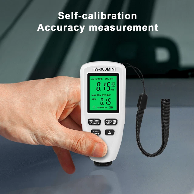 DIGITAL CAR PAINT Coating Thickness Tester Tool Auto Measuring Gauge