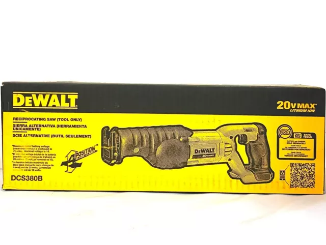 Brand New in Box DEWALT 20V MAX Li-Ion Cordless Reciprocating Saw (Tool Only)