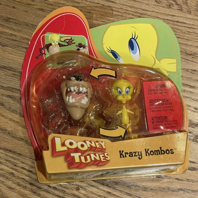 Looney Tunes 2003 Krazy Kombos Taz & Tweety Bird  Figures New In Box F