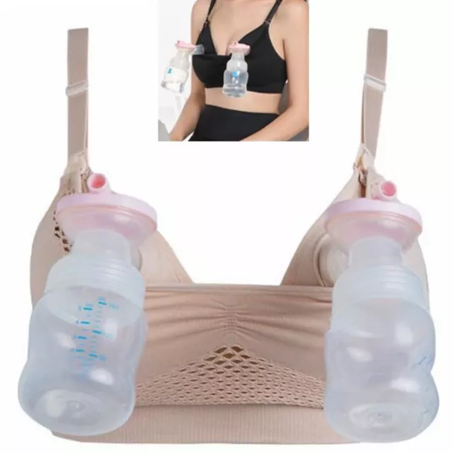 Breast Bra Women Pump Maternity Hands Free Nursing Pumping Breast Feeding