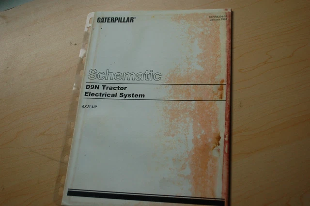 CAT CATERPILLAR D9N TRAKTOR Elektrischer Schaltplan Handbuch Service