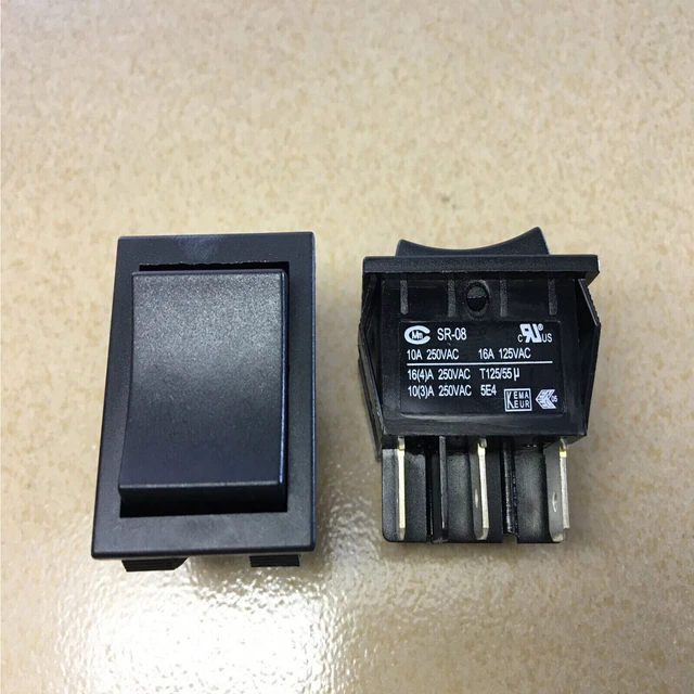 SR-08 High Power Merchant Power Rocker Switch 3 Positions T125 /55 power switch