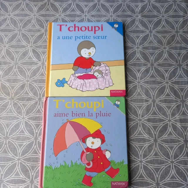 LOT DE 2 Livres T'choupi La Pluie, Petites Soeur Nathan 8 16 enfant livre  EUR 9,50 - PicClick FR