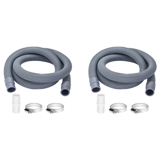 2X Estensione Tubo per Lavatrici, 2M Tubo Lavatrice Universale HC9Q6