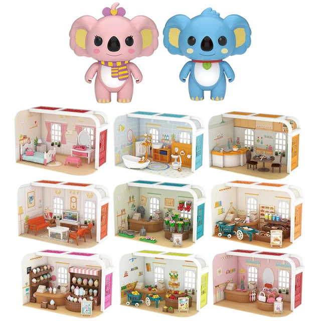 Miniature House Kit DIY Interactive 3D Doll House Model Cottage Furniture Grand