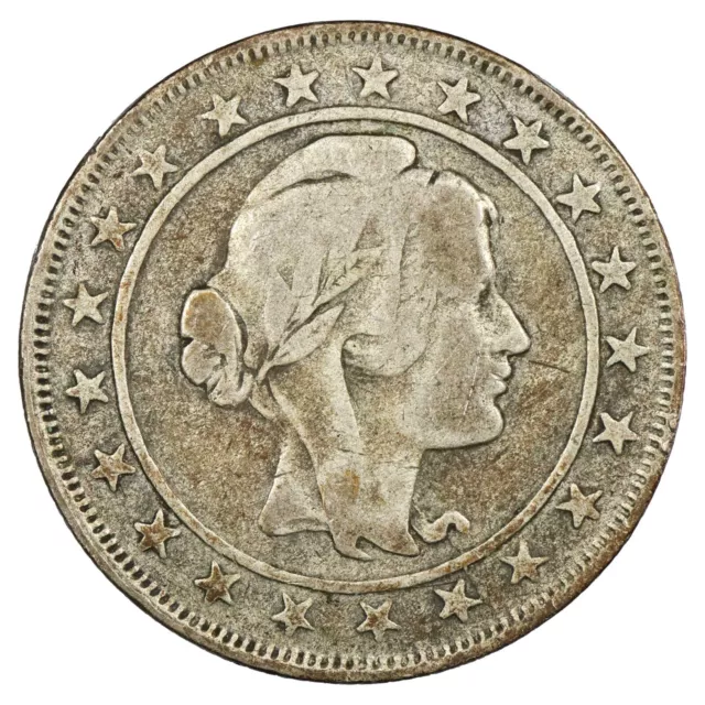 Brésil 2000 réis 1927 République argent - KM.526 - pièce de monnaie brésilienne