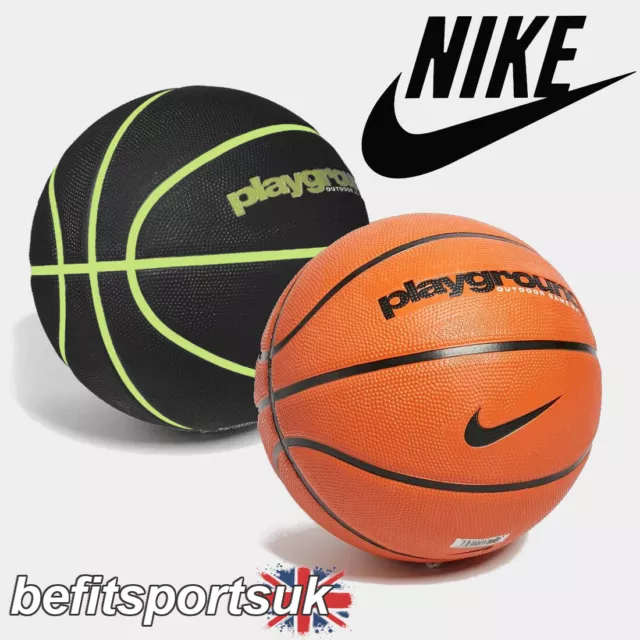 Nike Basketball Size 7 Nba Ball Amber Black Outdoor Court Black Tan Orange