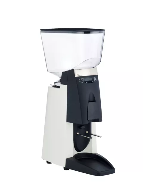 USED Santos On Demand Automatic Espresso Coffee Grinder White exterior SAN55W