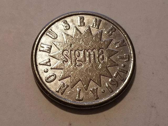 SIGMA GAME FANTASIA - Japanese Game Token; 1971 $3.50 - PicClick