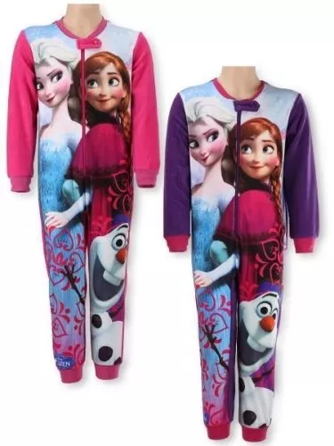 Disney Frozen* Elsa Anna & Olaf* Schlafanzug Overall Fleece 98 - 128 NEU