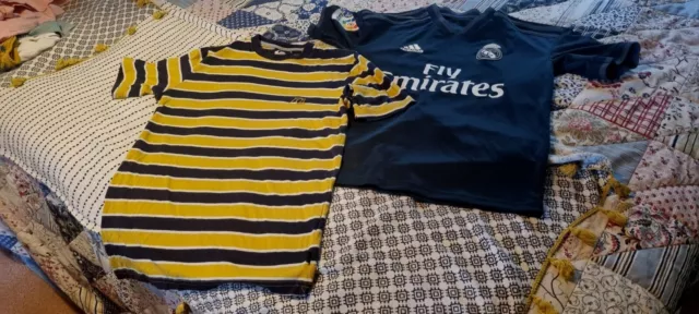 Boys Sz 14, Quicksilver & Adidas Football Shirt
