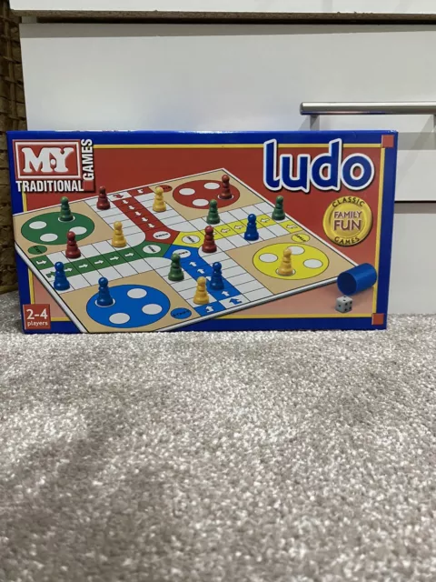 Large Ludo Board Games Family Kids Adults Fun Game Ludo Pawns Strong  Cardboard