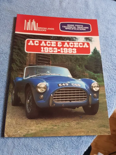 AC Ace & Aceca Road Test Portfolio 1953-83 Brooklands Book VGC Bristol Ford 2.6