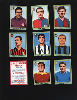 FIGURINE CALCIATORI MIRA 1968/69 68/69!!Nuovi Arrivi Rare Scudetti