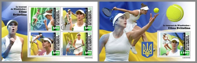 DJIBOUTI 2023 MNH ** Wimbledon Tennis Elina Svitolina #459