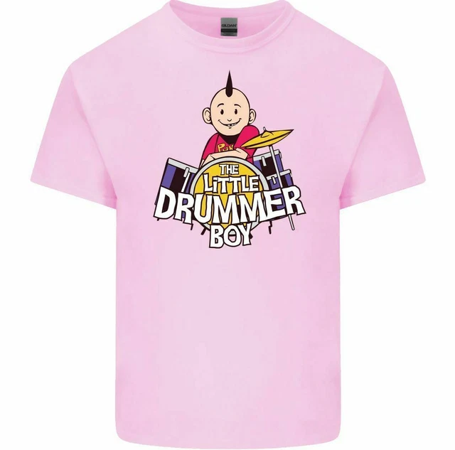 T-shirt divertente da uomo The Little Drummer Boy batteria rock band 8