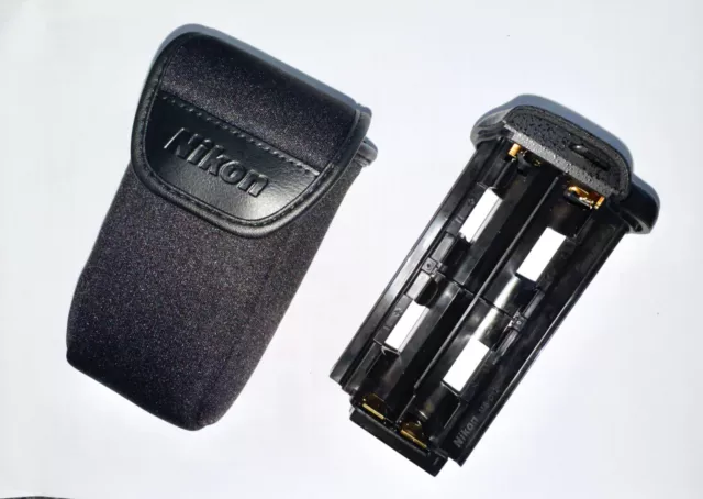 New 100% Genuine Nikon Ms-D12 Battery Holder With Padded Case 