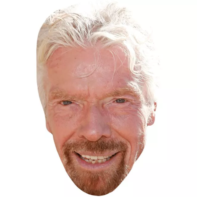Richard Branson (White Hair) Mascaras de personajes famosos, caras de carton