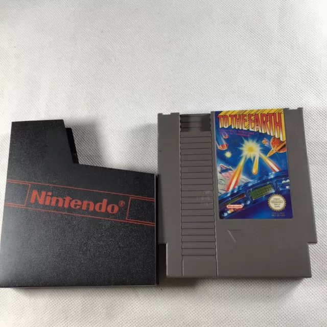 TO THE EARTH Nintendo Nes Game Cart UK Version Fully Cleaned