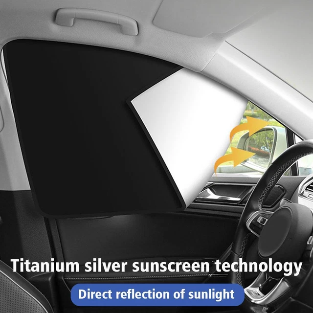 Car Side Window Sun Shade Magnetic Heat Insulated Mesh Protection UV Cover P9V3