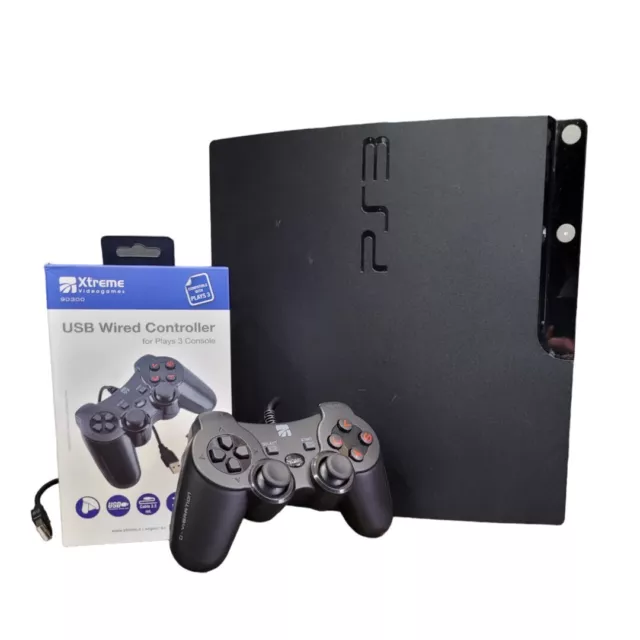 Sony PlayStation 3 Slim Ps3 Slim Usata Con Gioco Ps3 e Controller Xtreme Cablato 2