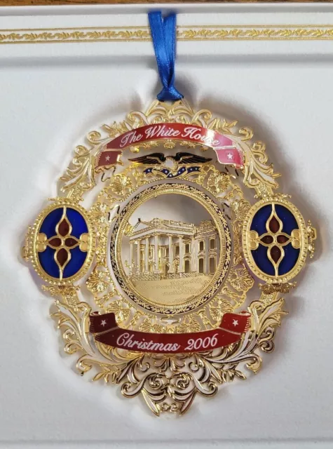 The White House Historical Association 3D Christmas Tree Ornament 2006 NEW W Box