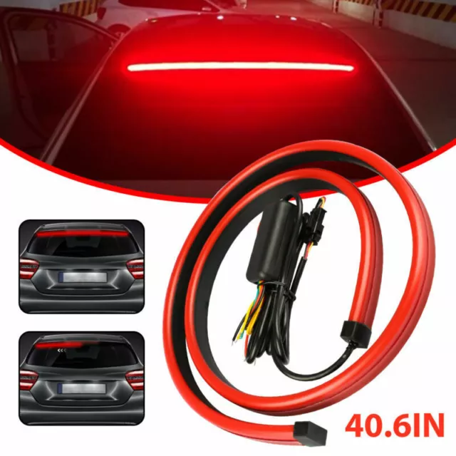 Autos Car Truck DRL LED Light Bar Brake Flowing Turn Signal Stop Rear Tail Strip