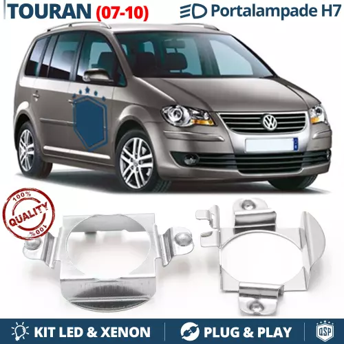 2x ADATTATORI Portalampada per VW TOURAN 07-10 Supporto montaggio KIT LED H7