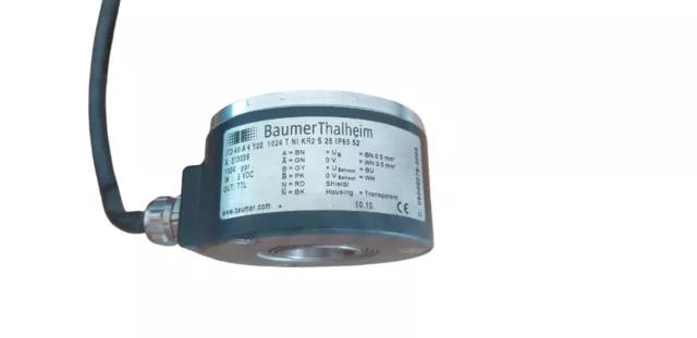 Encoder Baumer Thalheim ITD 40 A  4 Y22 1024 T NI KR2 S 25 IP65 52 1024 PPR TTL