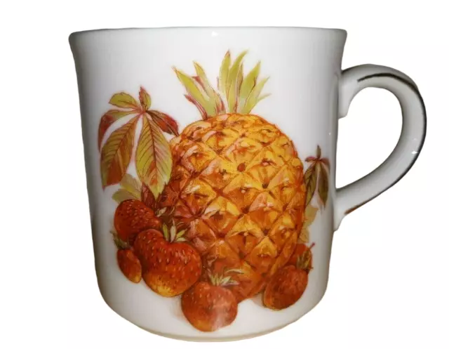 Vintage Retro Pineapple & Peach Winterling Bavaria West Germany Coffee Cup Tea