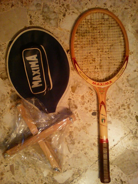 Racchetta da tennis Maxima De Luxe anni 60/70 con