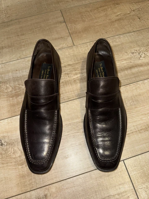 To Boot New York Adam Derrick Black Pebbled Leather HorseBit Loafers Mens 10 323 Watts Black Leather Bit Loafer main image 4