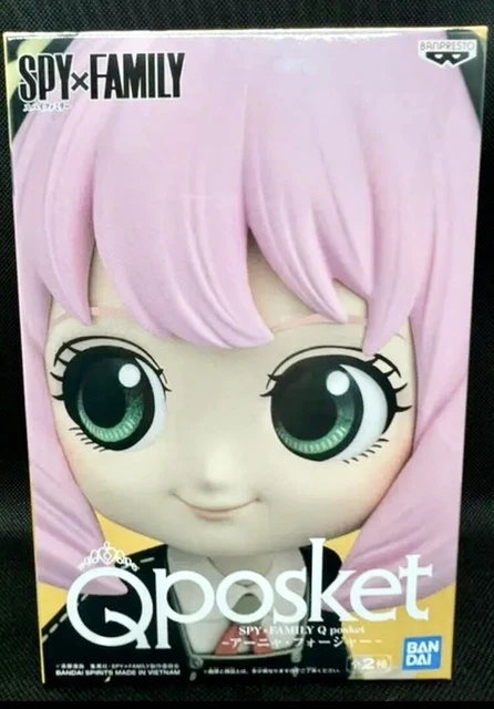 Banpresto Figura Q Posket Anya Forger II Ver.A – De Spy × Family, 13 Cm, PVC, Base Incluida, Importada Con Licencia Oficial, Ideal Para Coleccionistas De Anime, Empaque Ecológico Y Caja Sellada