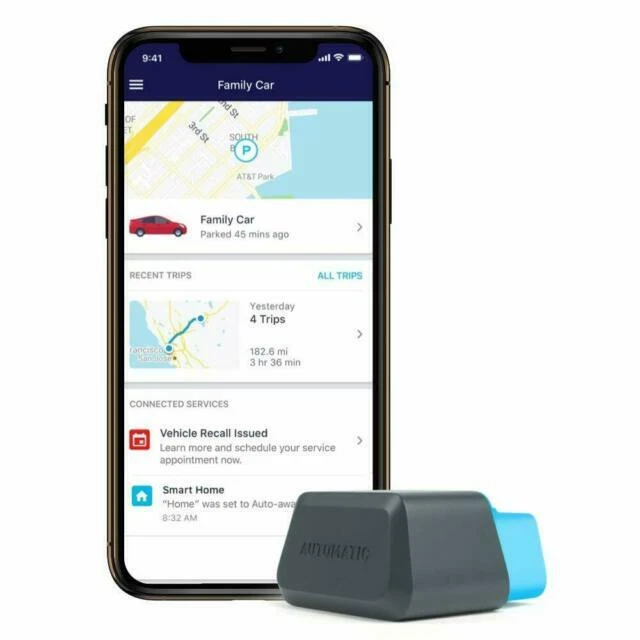 Automatic Connected Car Assistant New AUT-450C, LTE OBD II Adapter and App, Trip