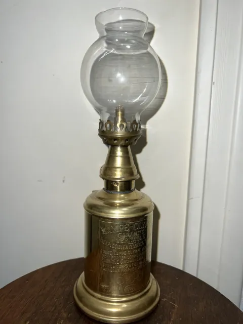 Ancienne Veritable Lampe Olympe Petrole Essence Style Pigeon Oil Lamp